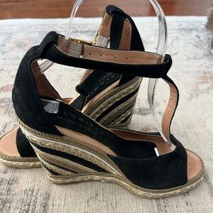 PALOMITAS by POLOMA BARCELO Wedge Espadrilles ANKLE STRAP WEDGE SIZE 37